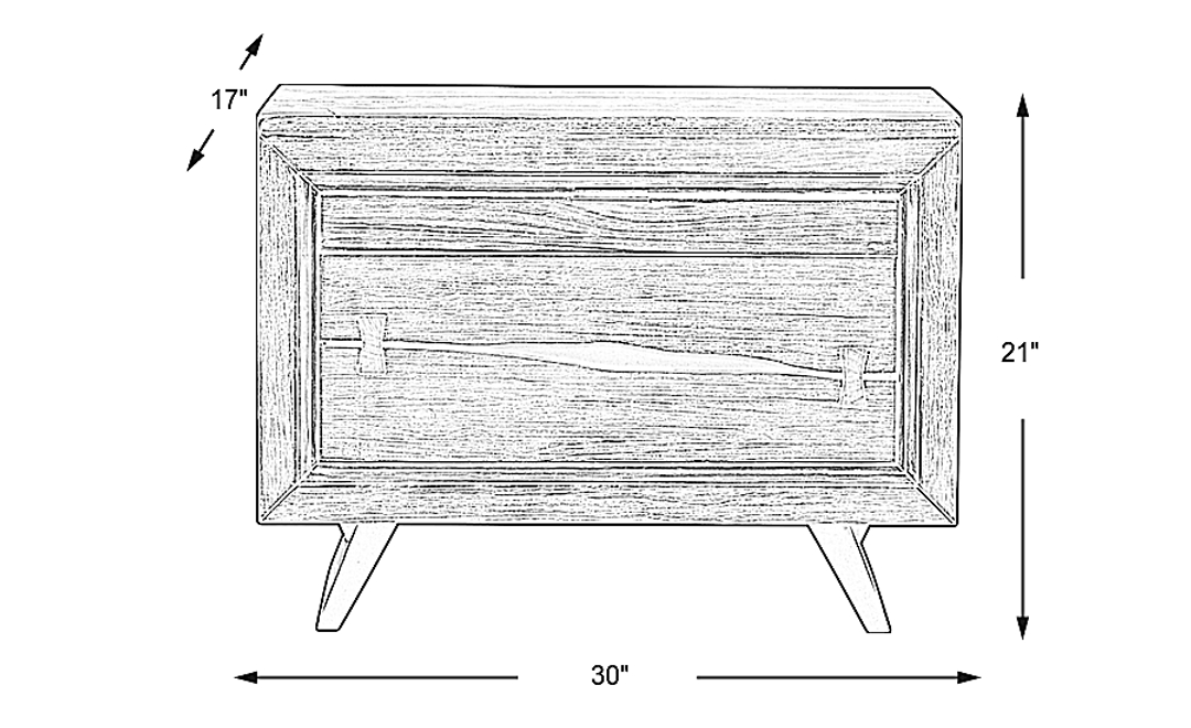 Dana Point Brown Nightstand