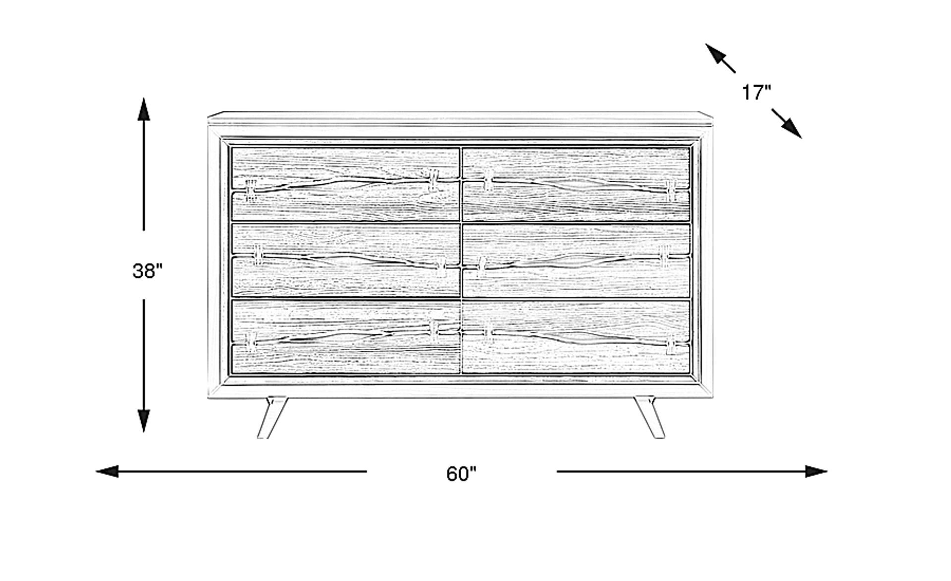 Dimension Image. Please refer to the Dimension Tab on this page for dimension details.
