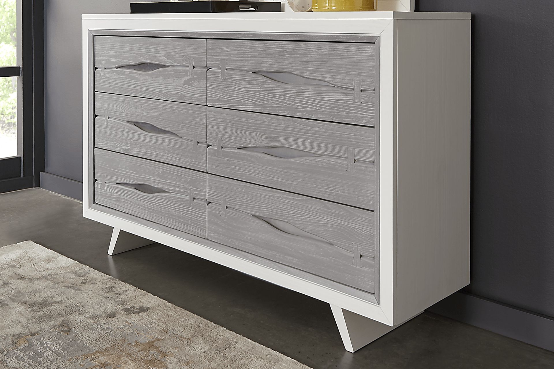 Dana Point White 5 Pc Queen Panel Bedroom - Image 6