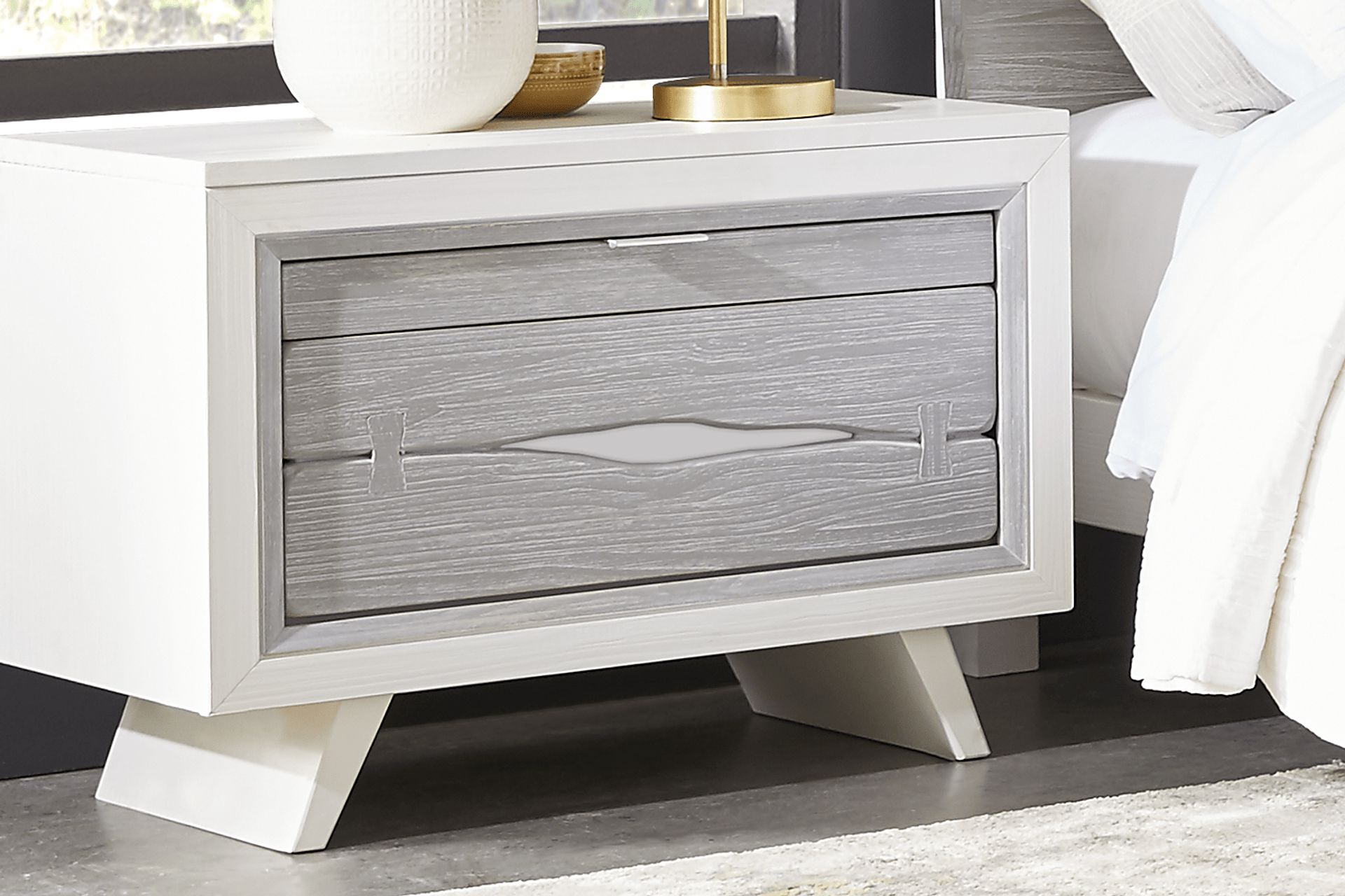 Dana Point White Nightstand - Image 2