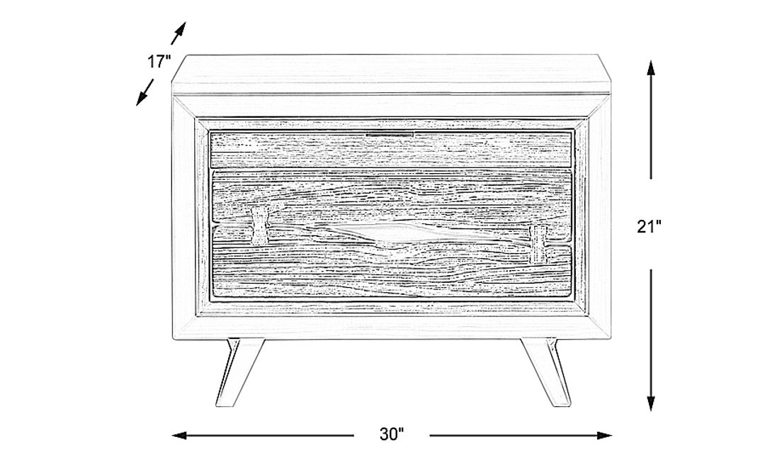 Dana Point White Nightstand