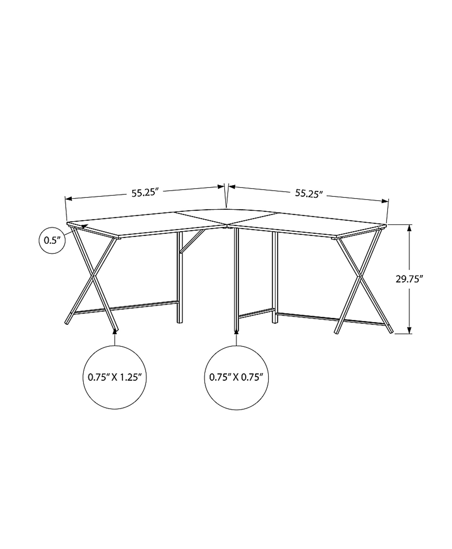 Danalyn Gray L-Shaped Computer Desk - Image 4