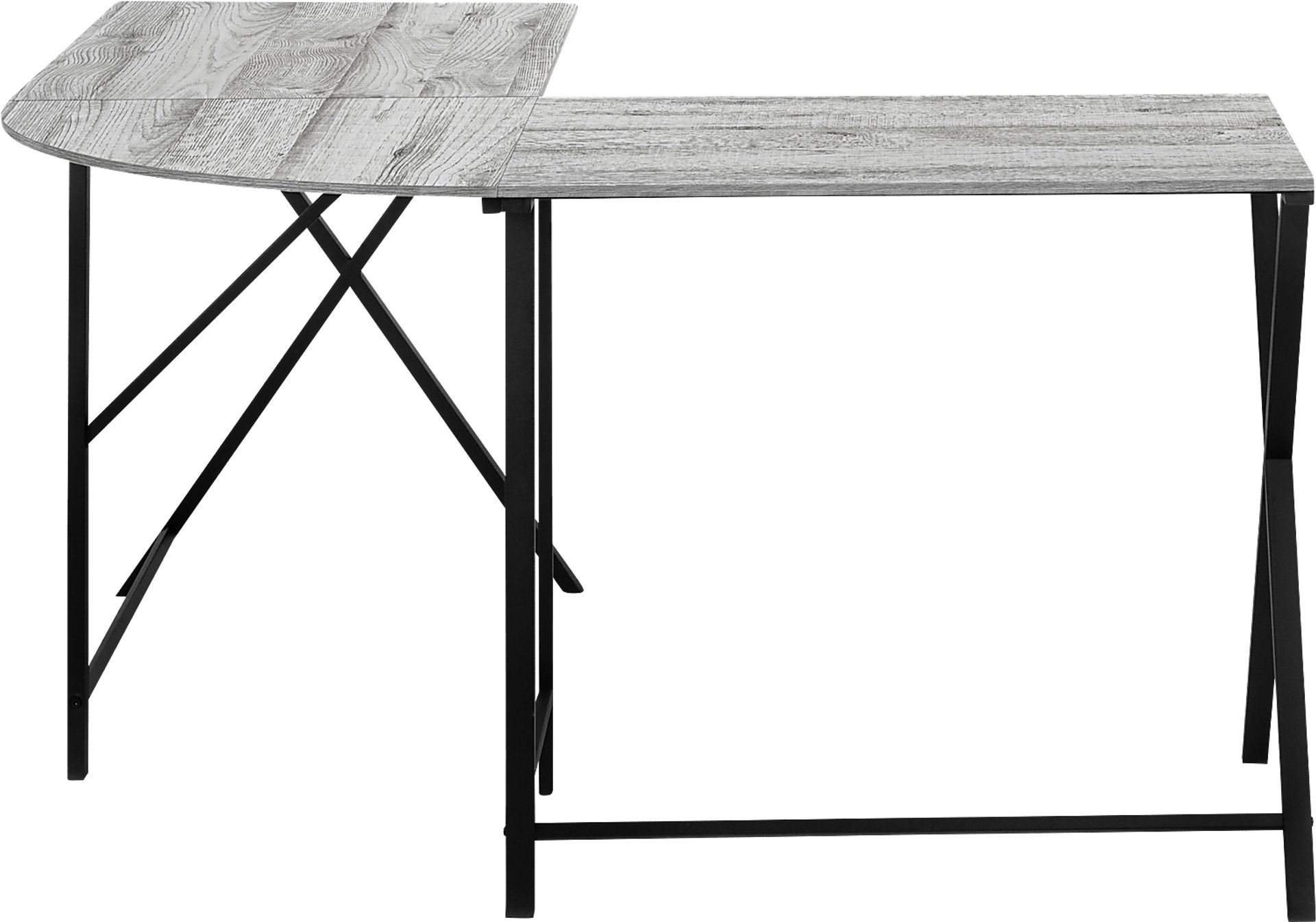 Danalyn Gray L-Shaped Computer Desk - Image 6