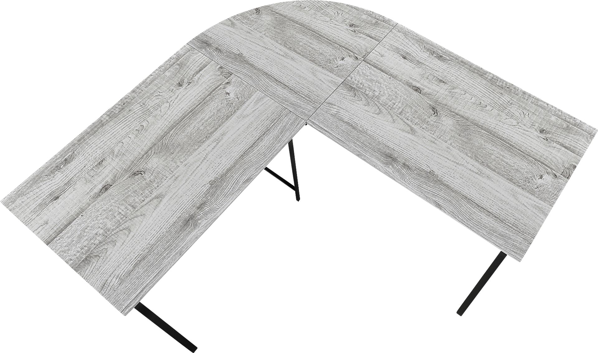 Danalyn Gray L-Shaped Computer Desk - Image 7