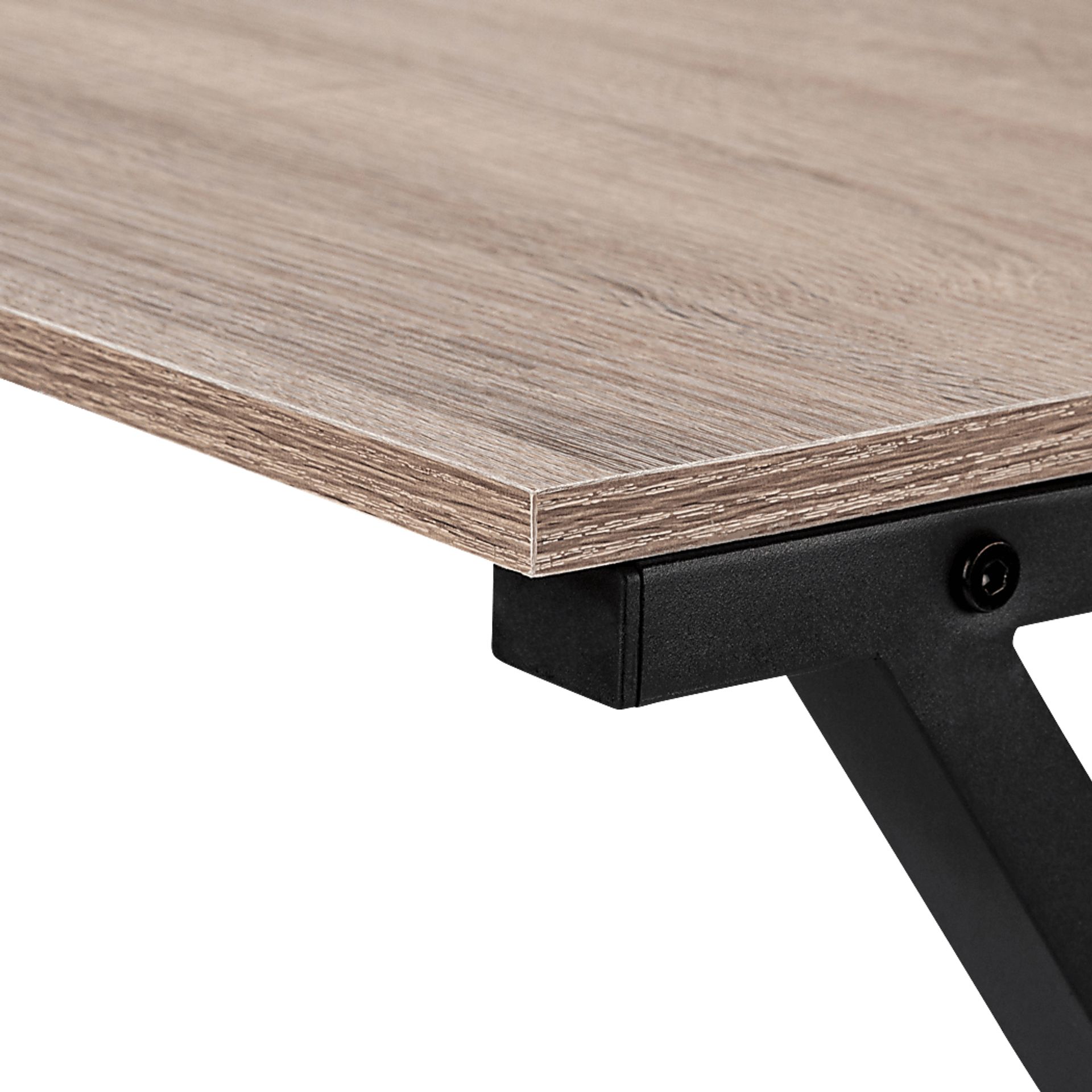 Danalyn Taupe L-Shaped Computer Desk - Image 10