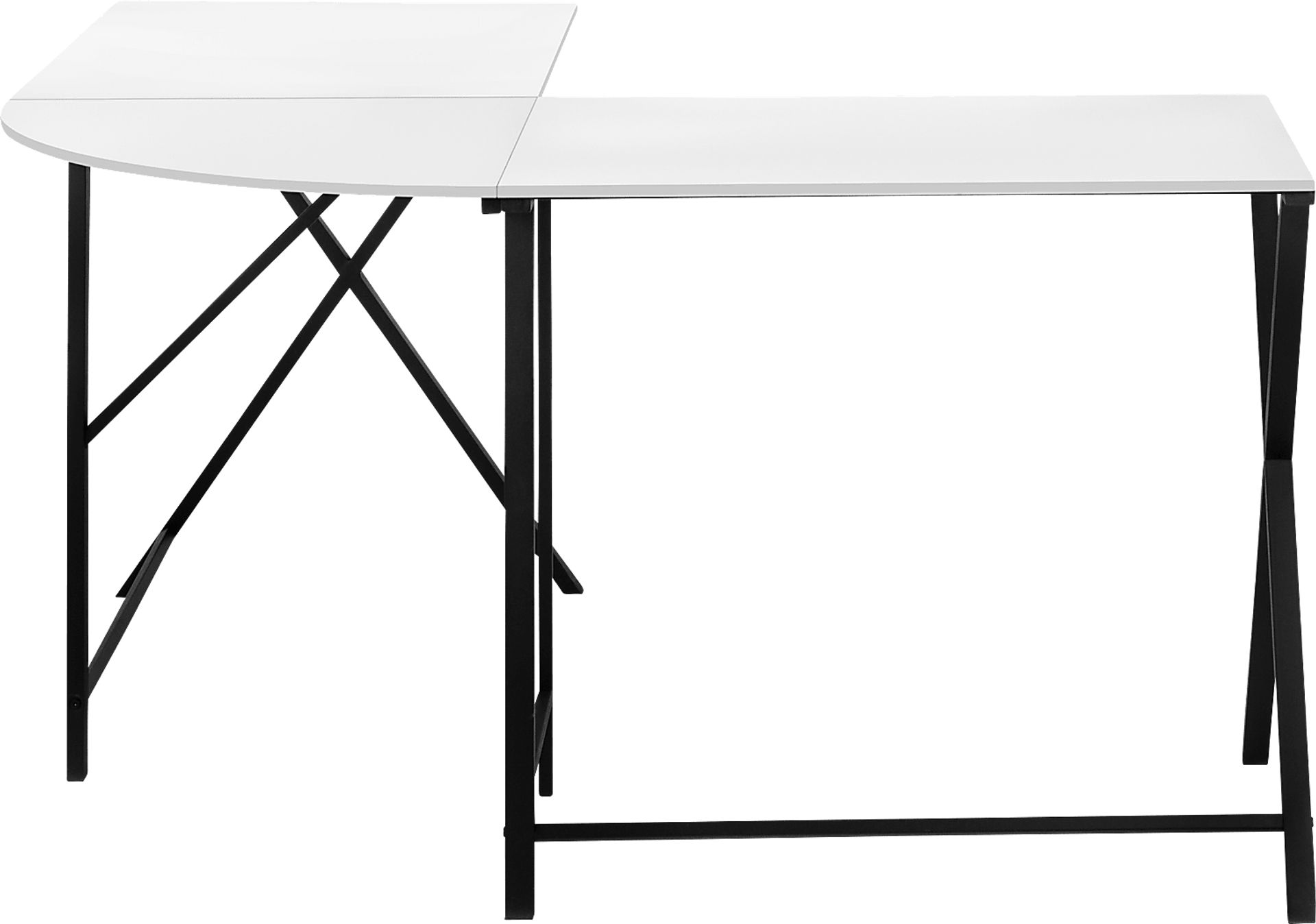 Danalyn White L-Shaped Computer Desk - Image 6