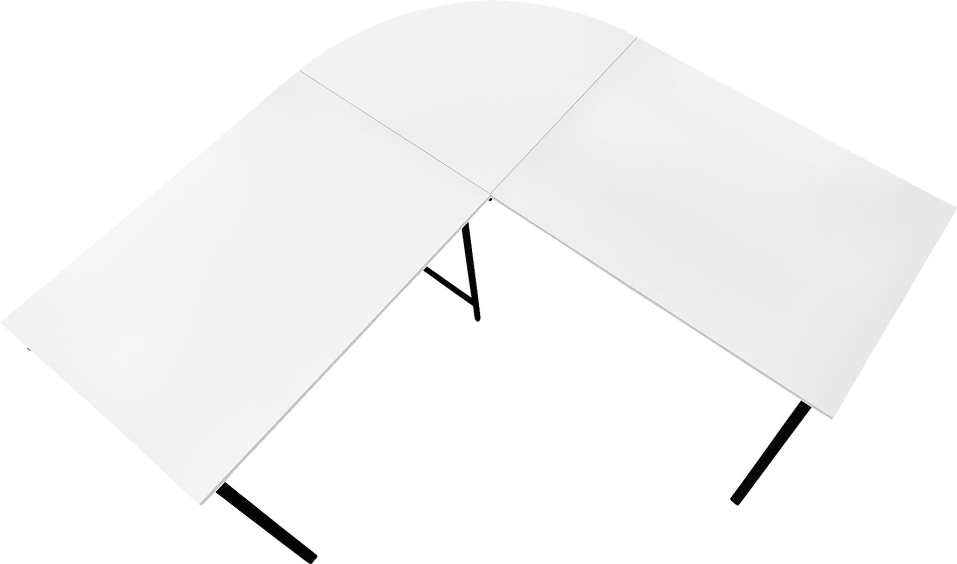 Danalyn White L-Shaped Computer Desk - Image 7