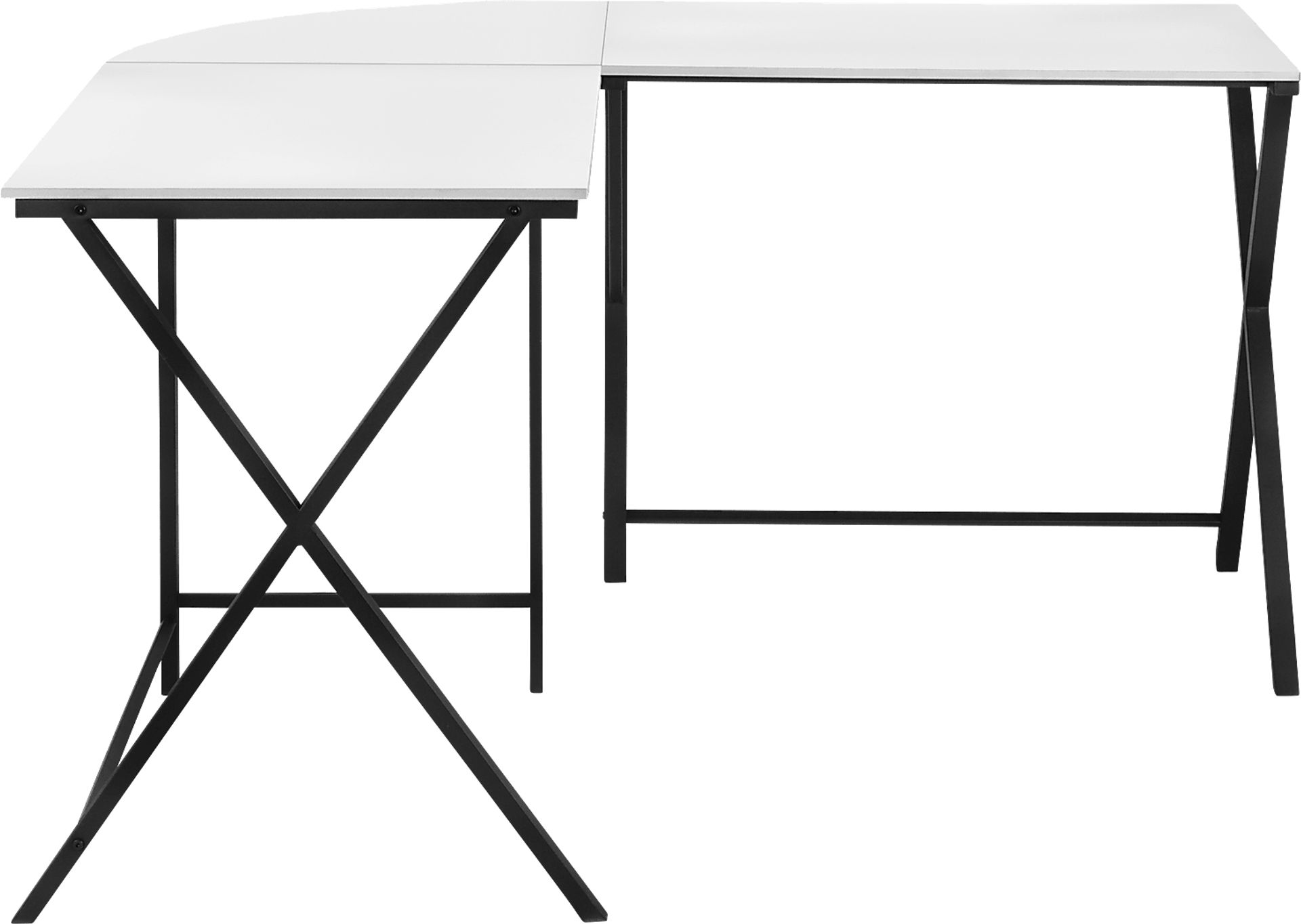 Danalyn White L-Shaped Computer Desk - Image 8
