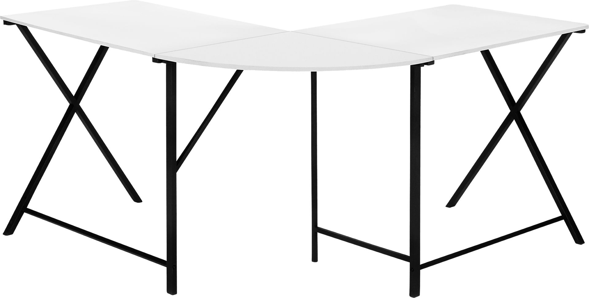 Danalyn White L-Shaped Computer Desk - Image 9
