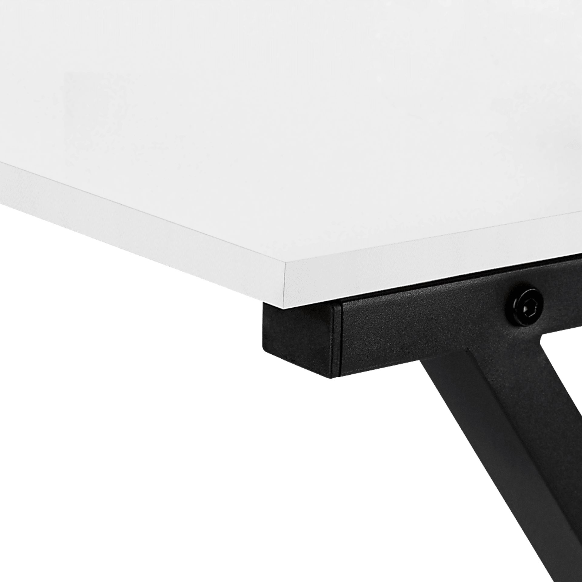 Danalyn White L-Shaped Computer Desk - Image 10