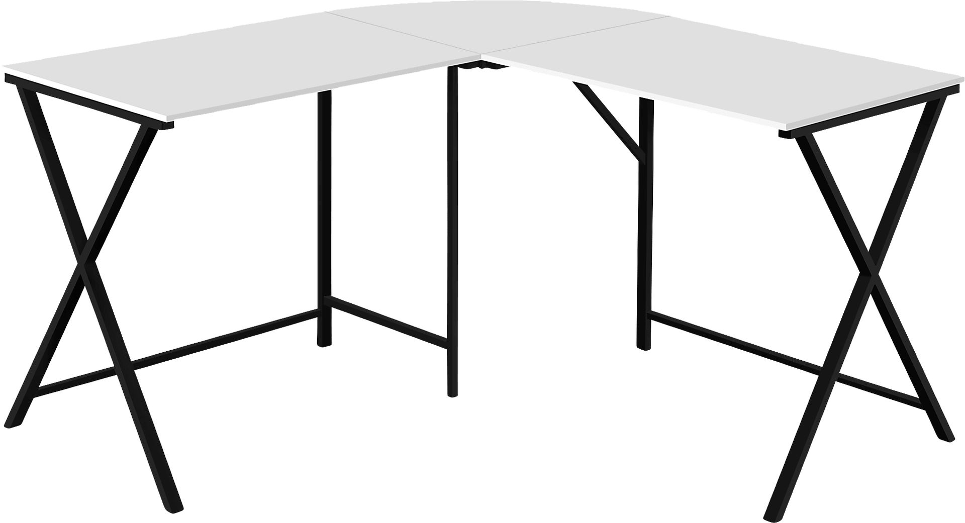 Danalyn White L-Shaped Computer Desk - Image 1
