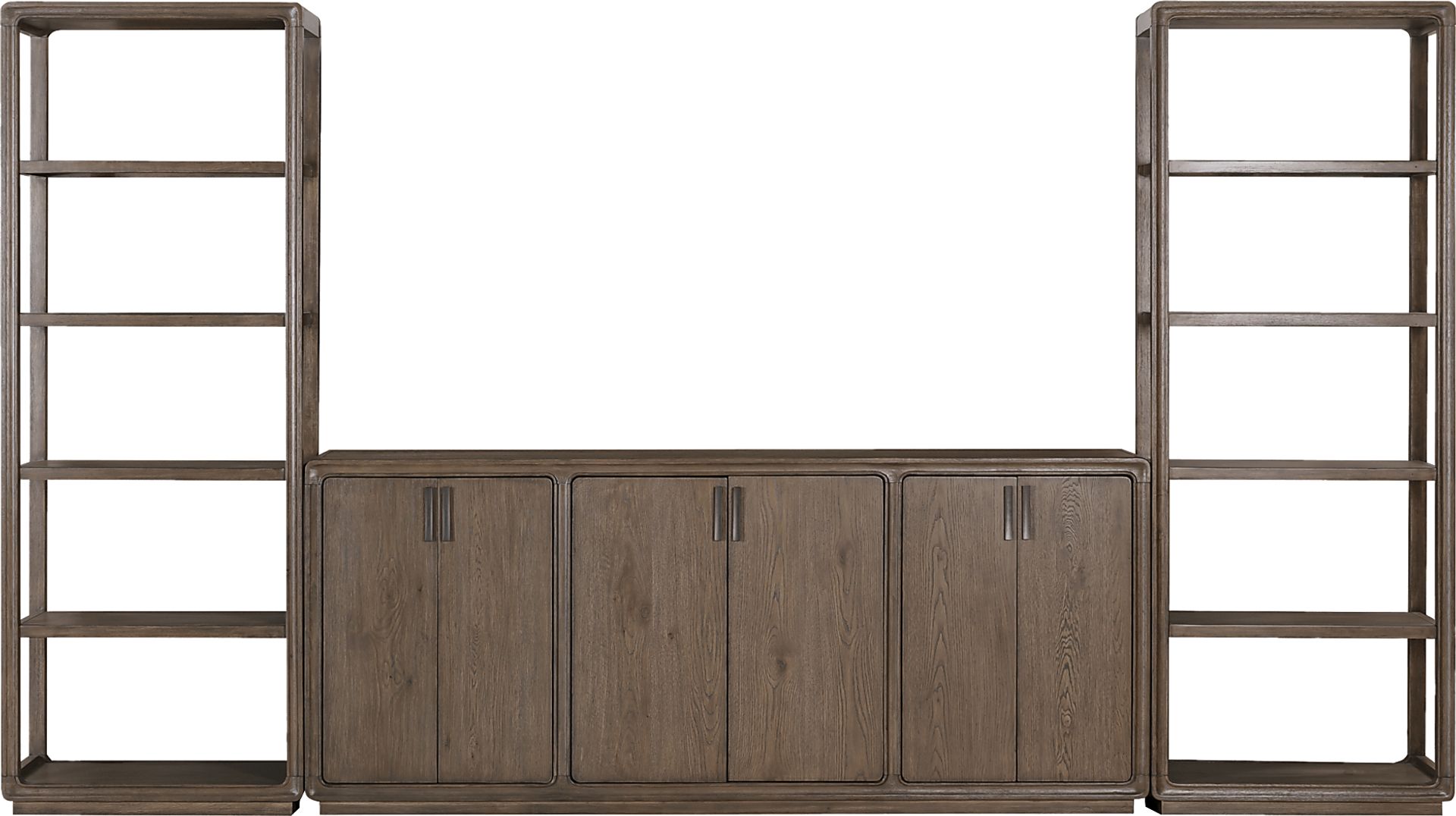 Danan Brown 3 Pc Wall Unit With 84 in. Console - Image 1