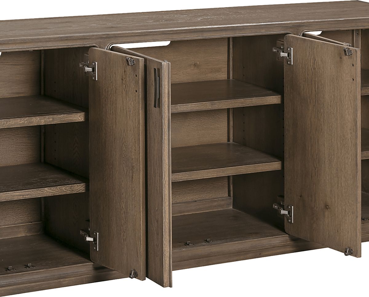 Danan Brown Dark Wood Console | Rooms to Go