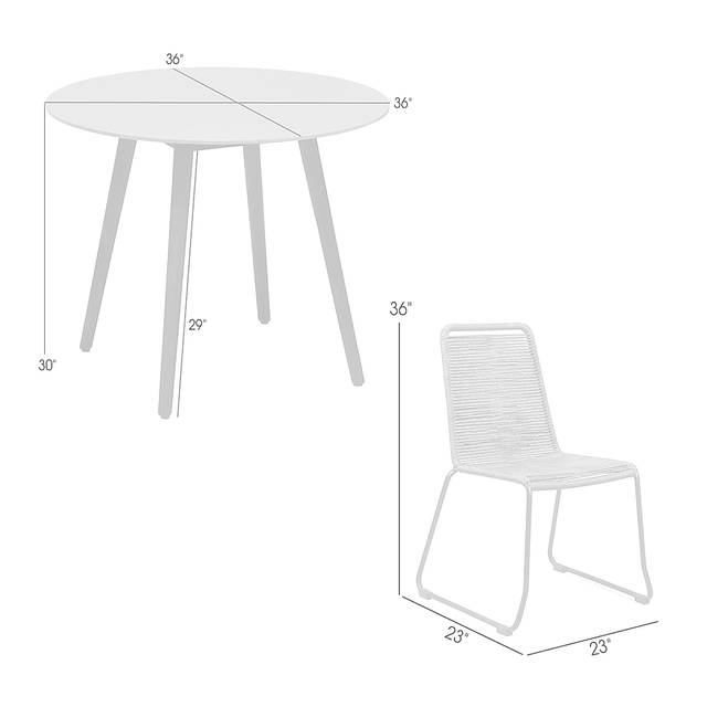 Danburry Green 3PC Outdoor Dinning Set - Thumbnail - Image 10
