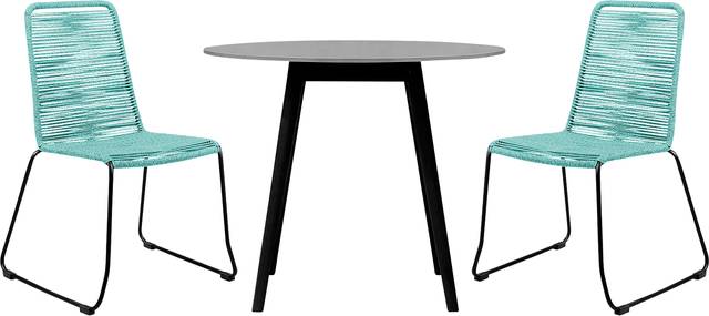 Danburry Green 3PC Outdoor Dinning Set - Thumbnail - Image 1