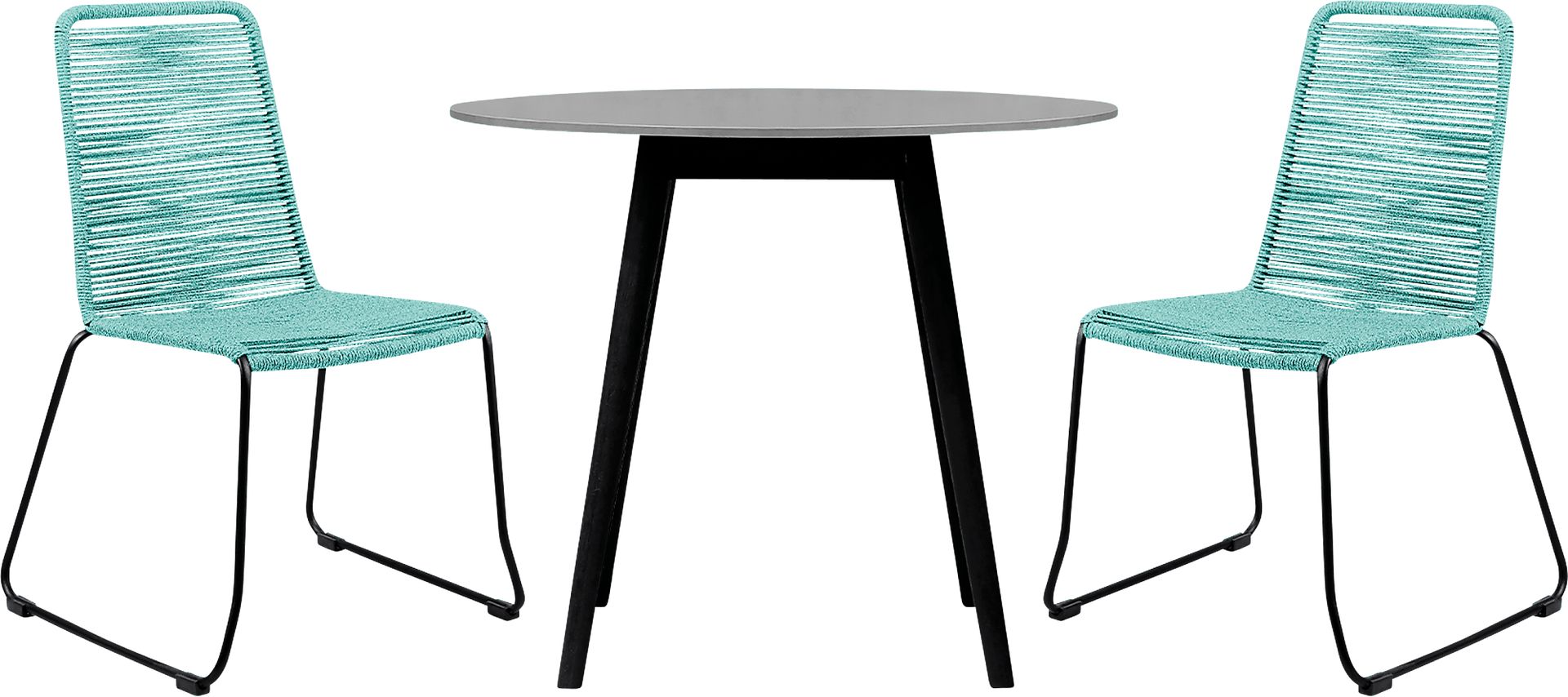Danburry Green 3PC Outdoor Dinning Set - Image 1