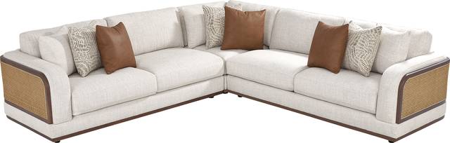 Danbury Lakes Wheat 3 Pc Sectional - Thumbnail - Image 3