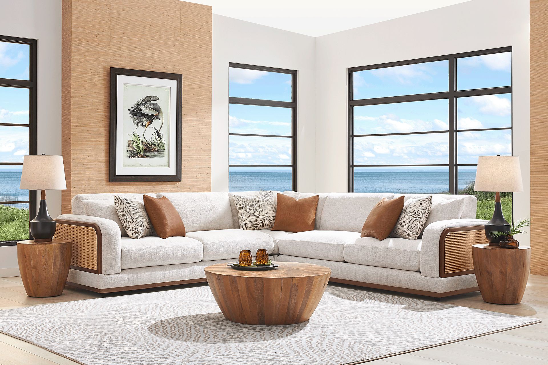 Danbury Lakes Wheat 3 Pc Sectional - Image 2