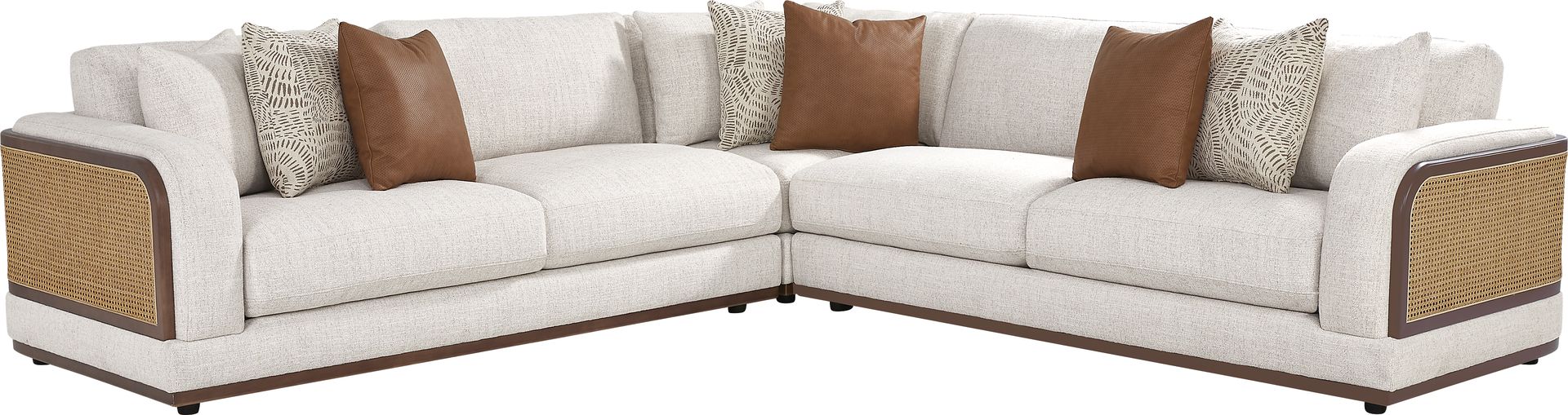 Danbury Lakes Wheat 3 Pc Sectional - Image 1