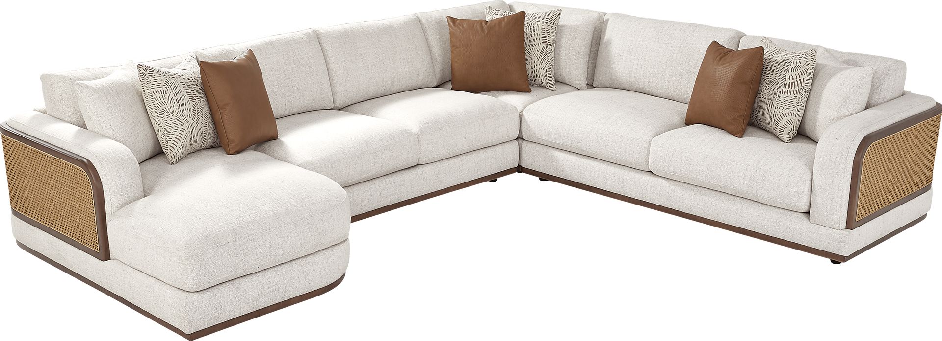 Danbury Lakes Wheat 4 Pc Sectional - Image 3