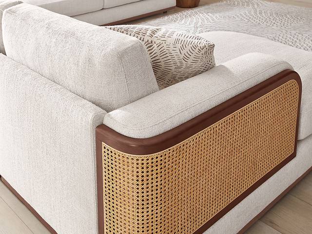 Danbury Lakes Wheat 4 Pc Sectional - Thumbnail - Image 4