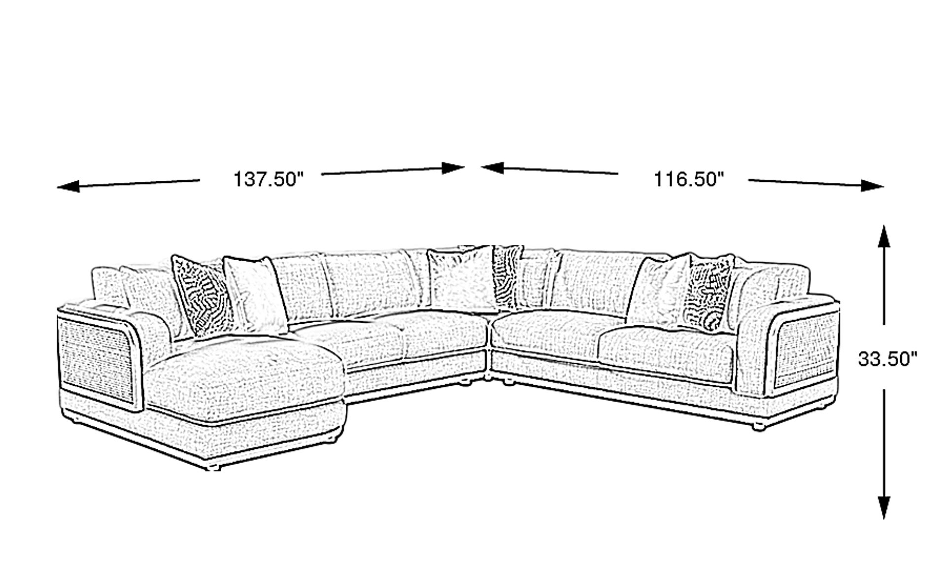 Dimension Image. Please refer to the Dimension Tab on this page for dimension details.