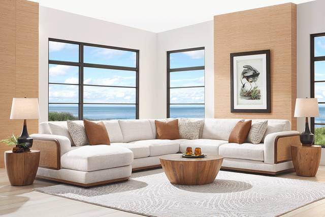 Danbury Lakes Wheat 4 Pc Sectional - Thumbnail - Image 2