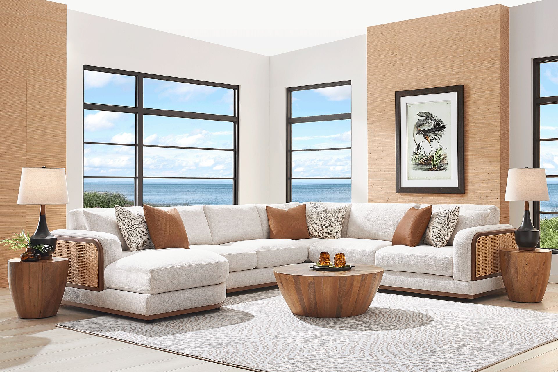Danbury Lakes Wheat 4 Pc Sectional - Image 2