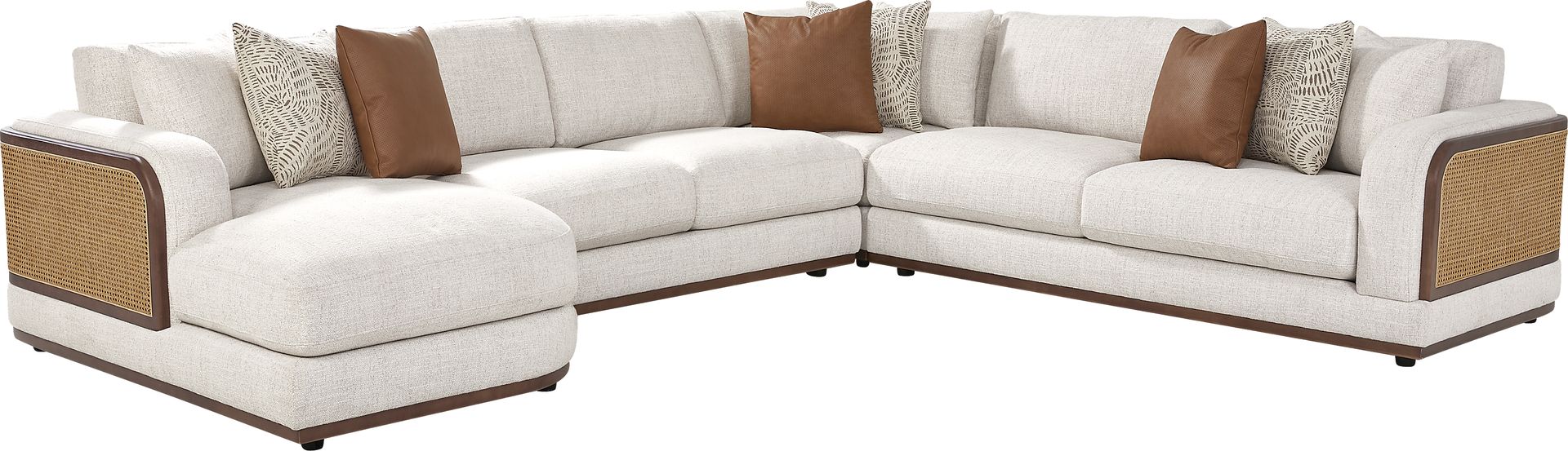 Danbury Lakes Wheat 4 Pc Sectional - Image 1