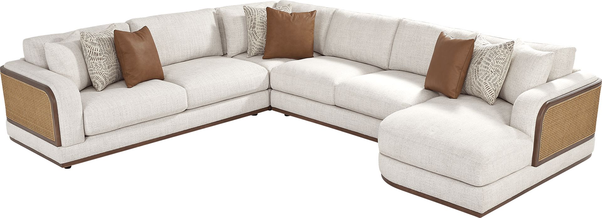Danbury Lakes Wheat 4 Pc Sectional - Image 3