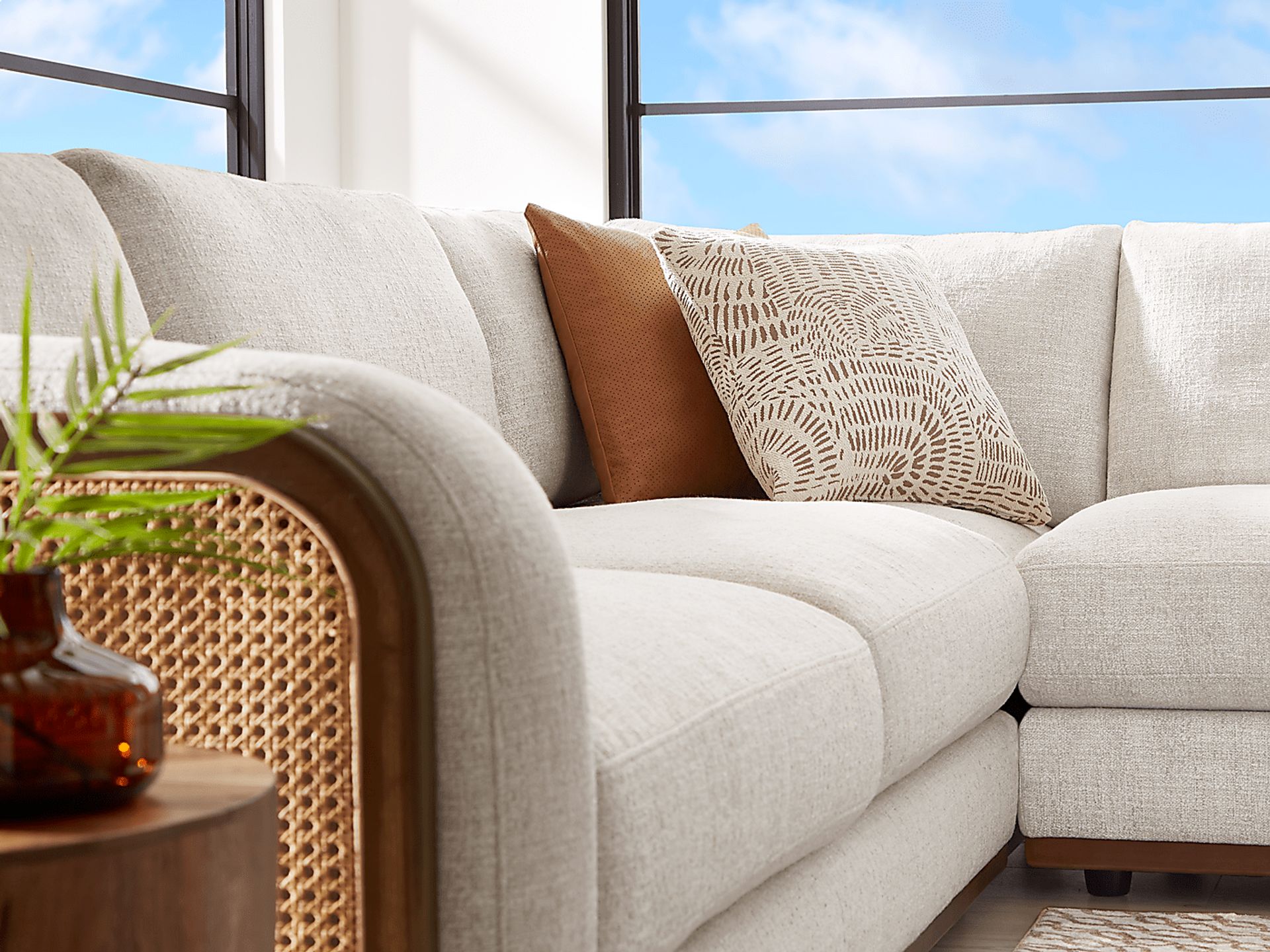 Danbury Lakes Wheat 4 Pc Sectional - Image 4