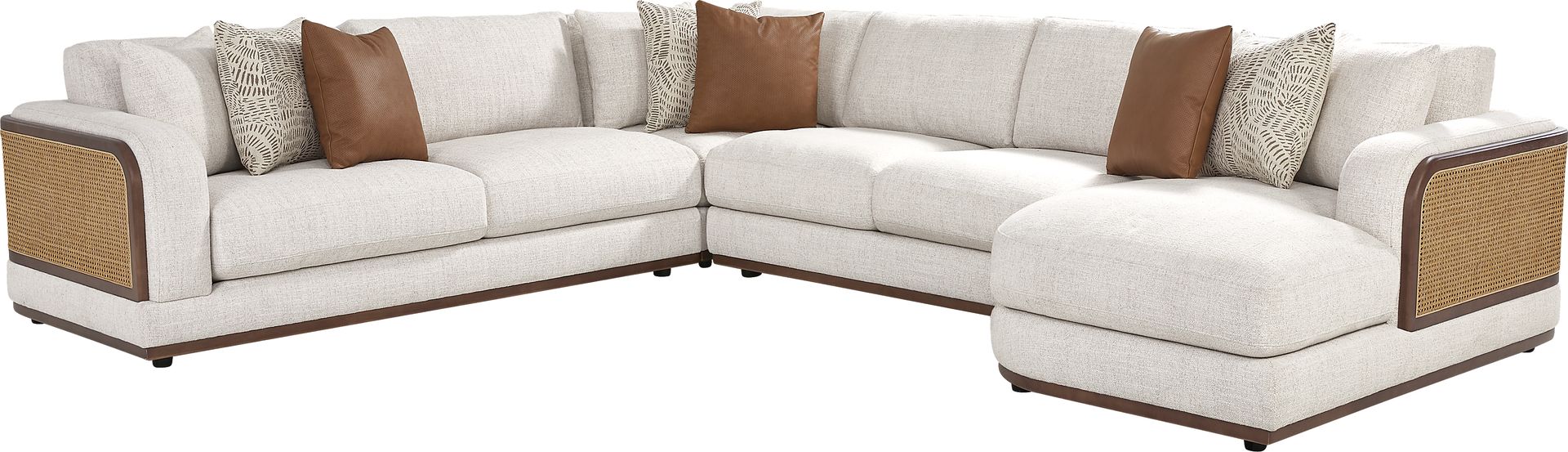 Danbury Lakes Wheat 4 Pc Sectional - Image 1