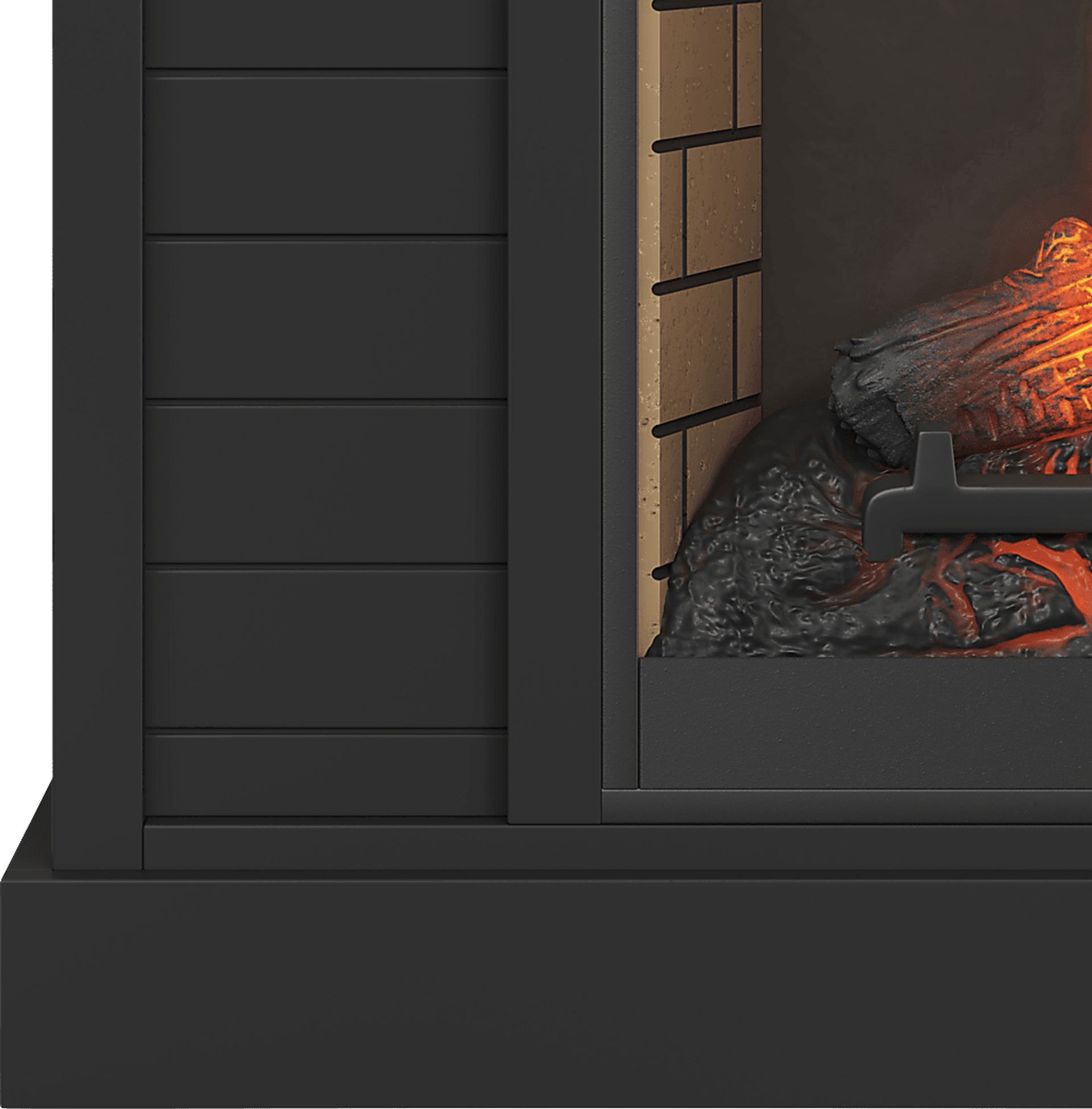 Trisano Black 48in. Console with Electric Fireplace - Image 5