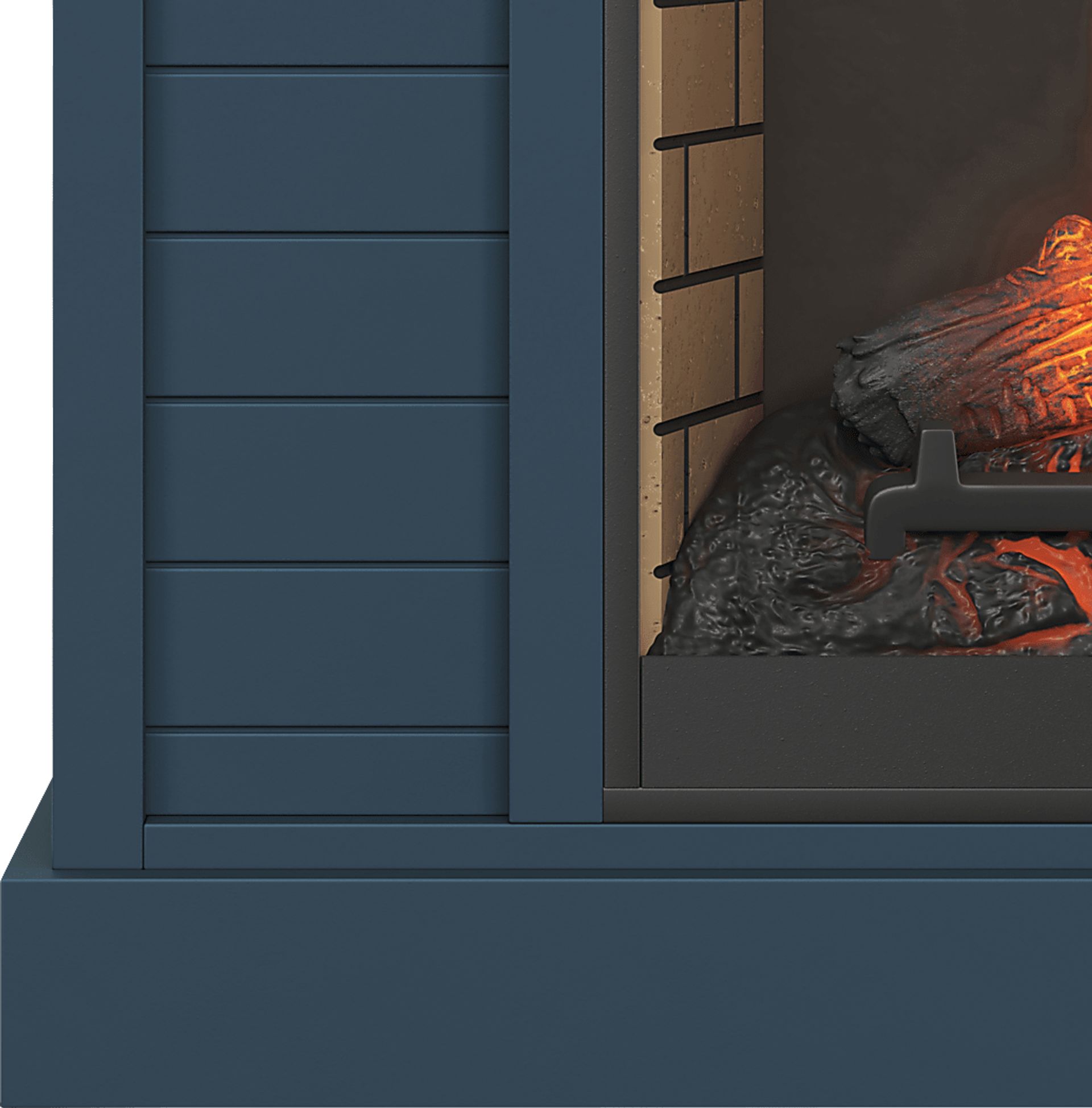 Trisano Blue 48in. Console with Electric Fireplace - Image 4