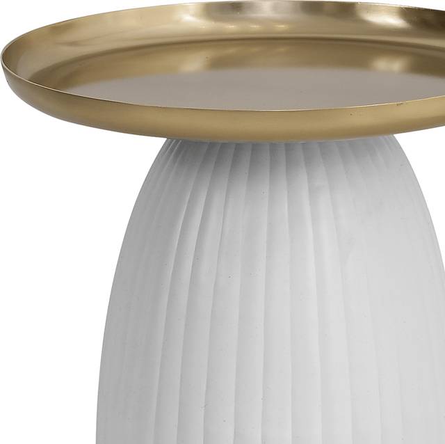 Dancause White Accent Table - Thumbnail - Image 3