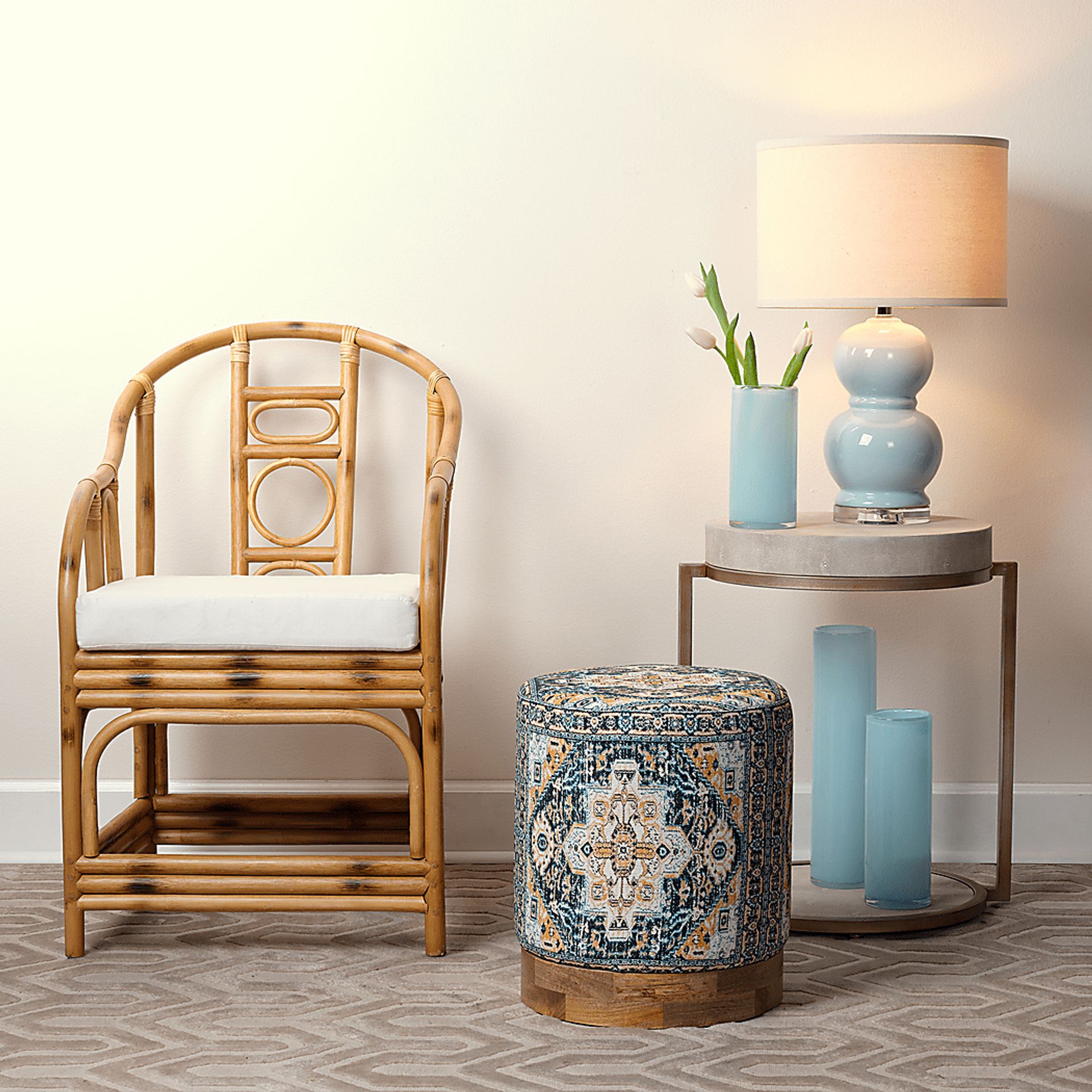 Daneen Court Blue Lamp - Image 3