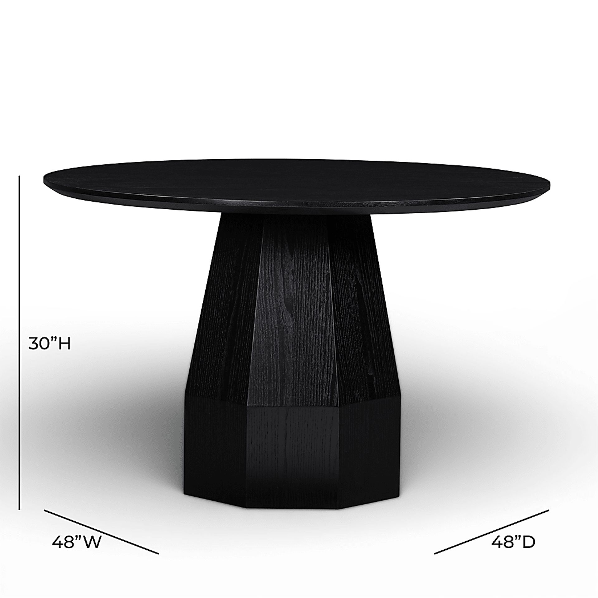 Daniat Black Dining Table - Image 5