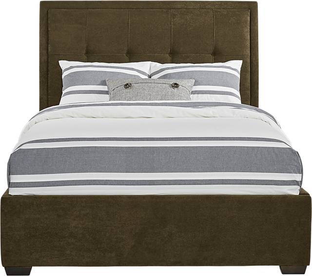 Daniella Brown 3 Pc King Upholstered Bed - Thumbnail - Image 1