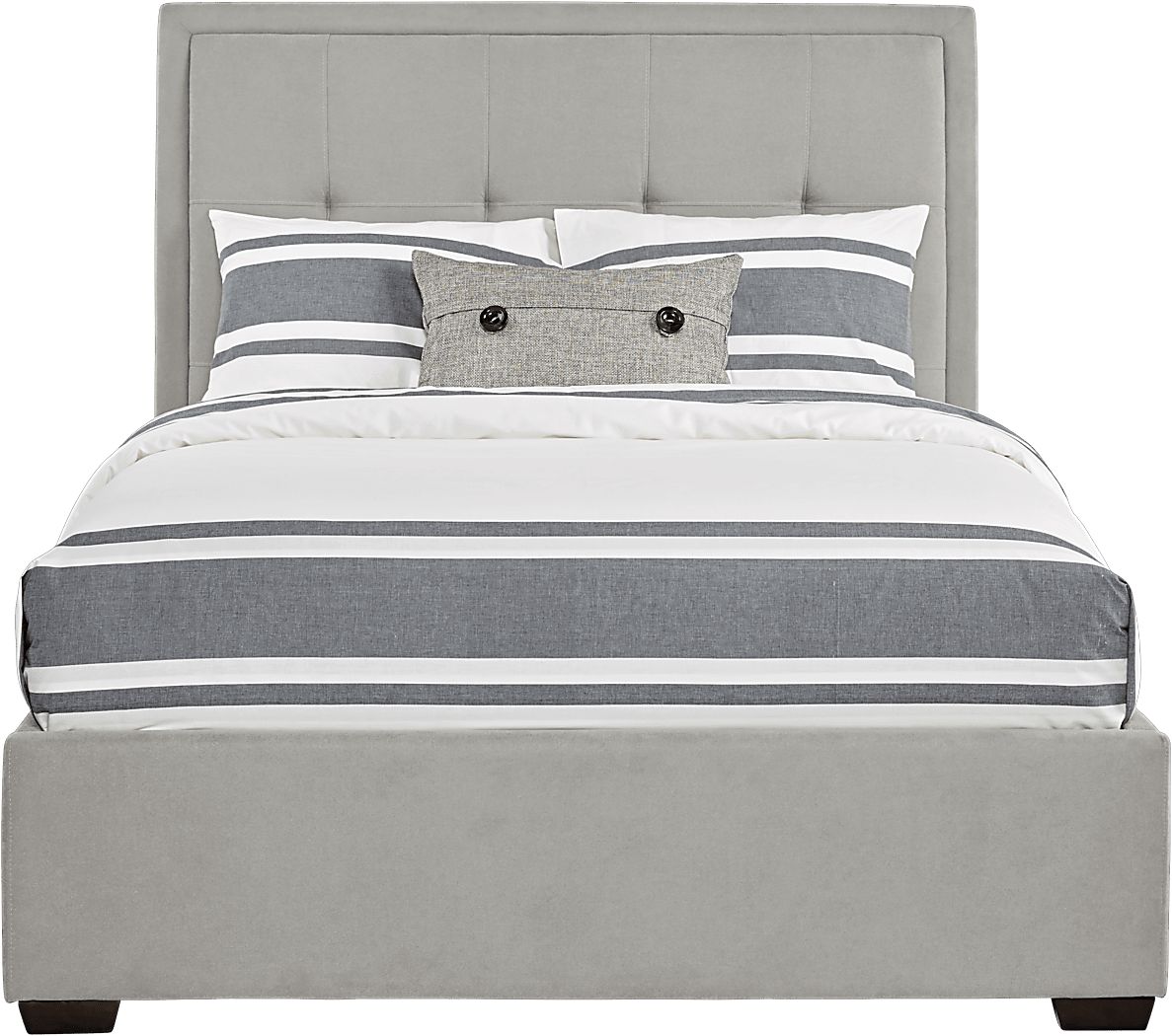 Daniella Gray 3 Pc King Upholstered Bed Rooms To Go