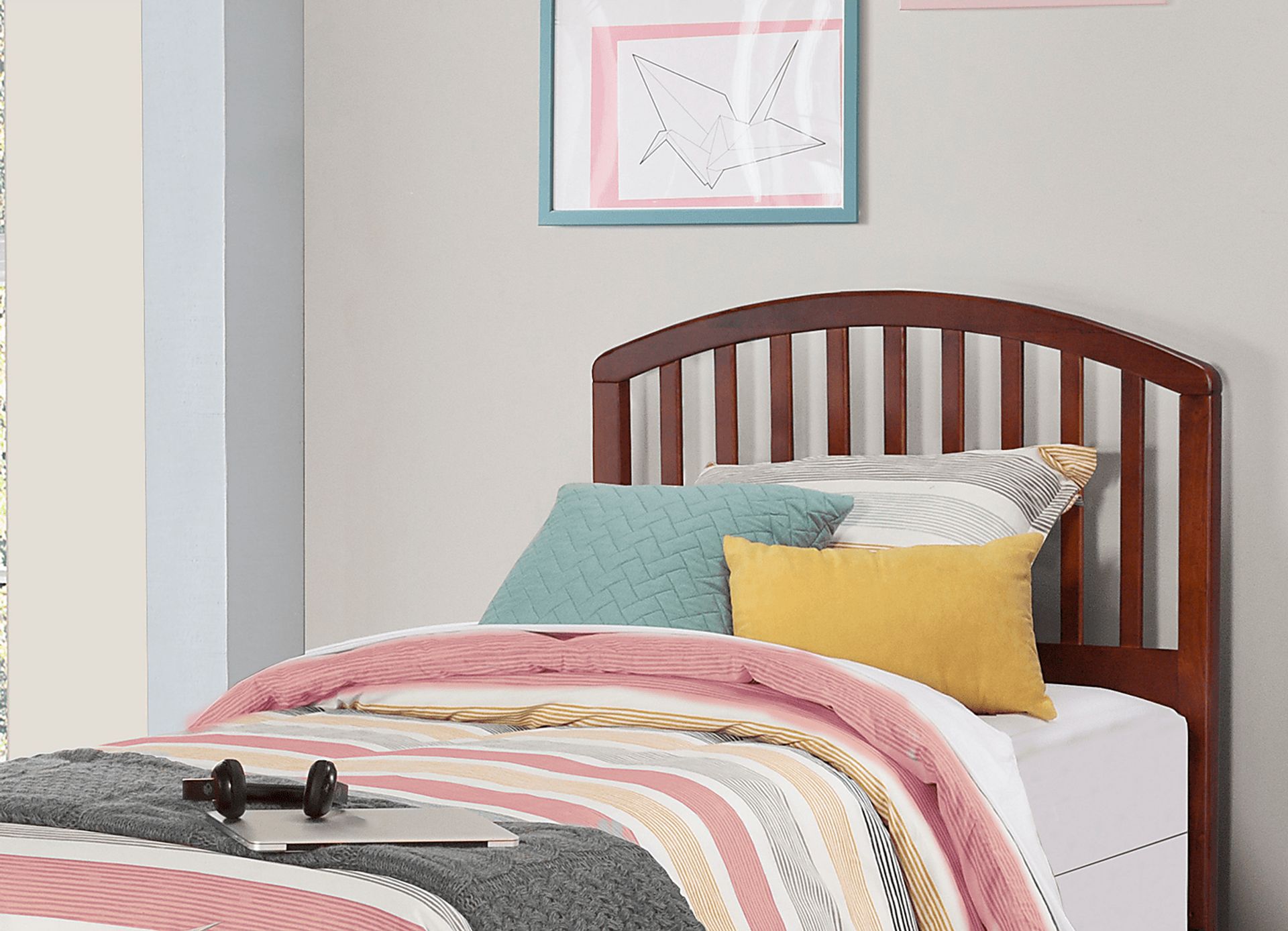 Daniva Brown Twin Headboard - Image 2