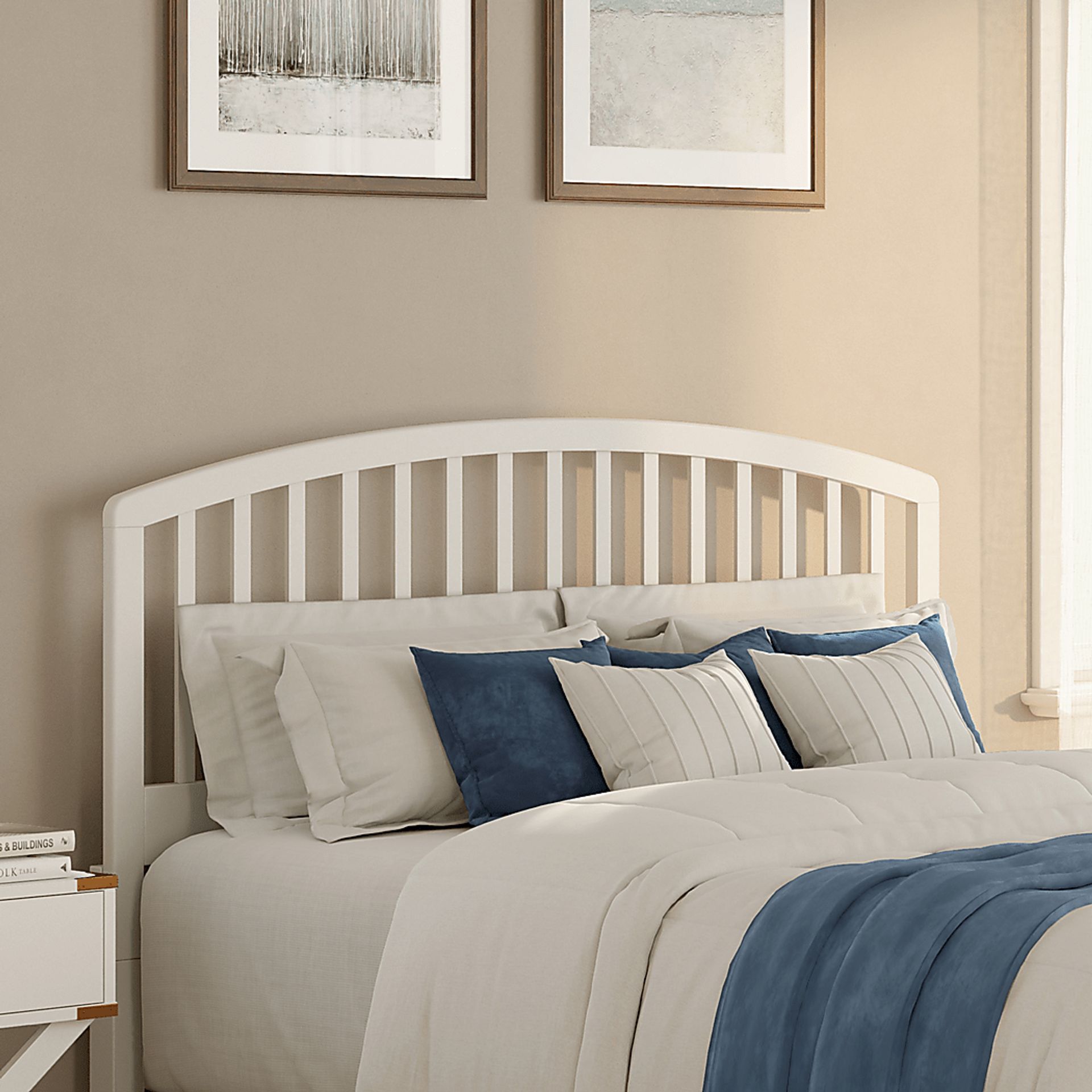 Daniva White Full/ Queen Headboard - Image 2