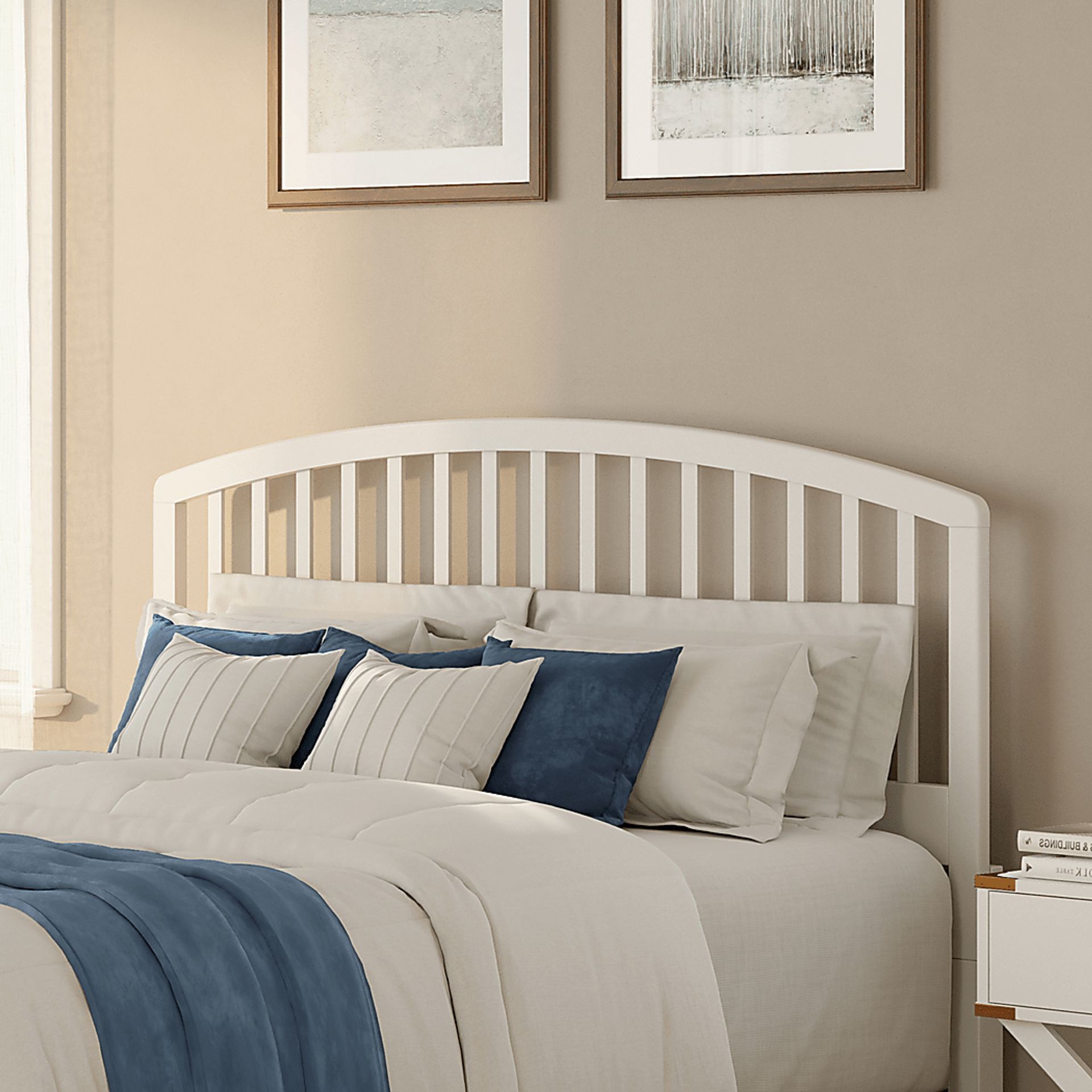 Daniva White Full/ Queen Headboard - Image 4