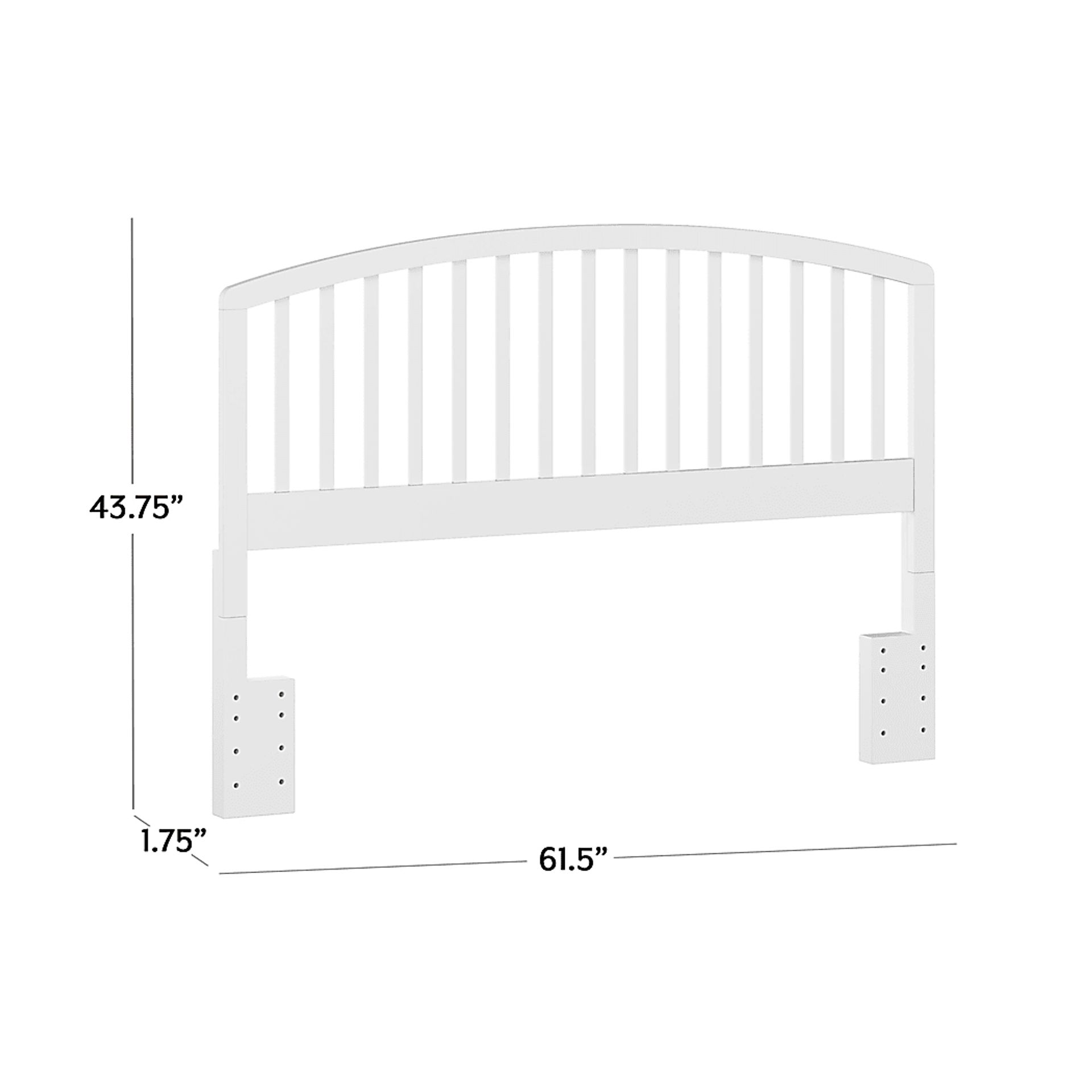 Daniva White Full/ Queen Headboard - Image 9