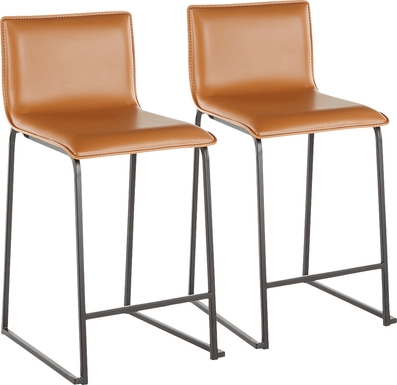 Dannelly Brown Counter Height Stool, Set of 2