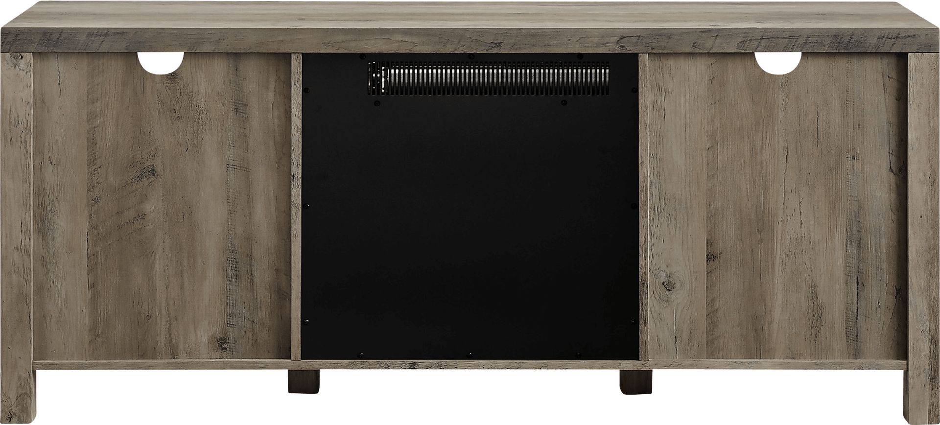 Dannelly Gray 58 in. Console, With Electric Fireplace - Image 3