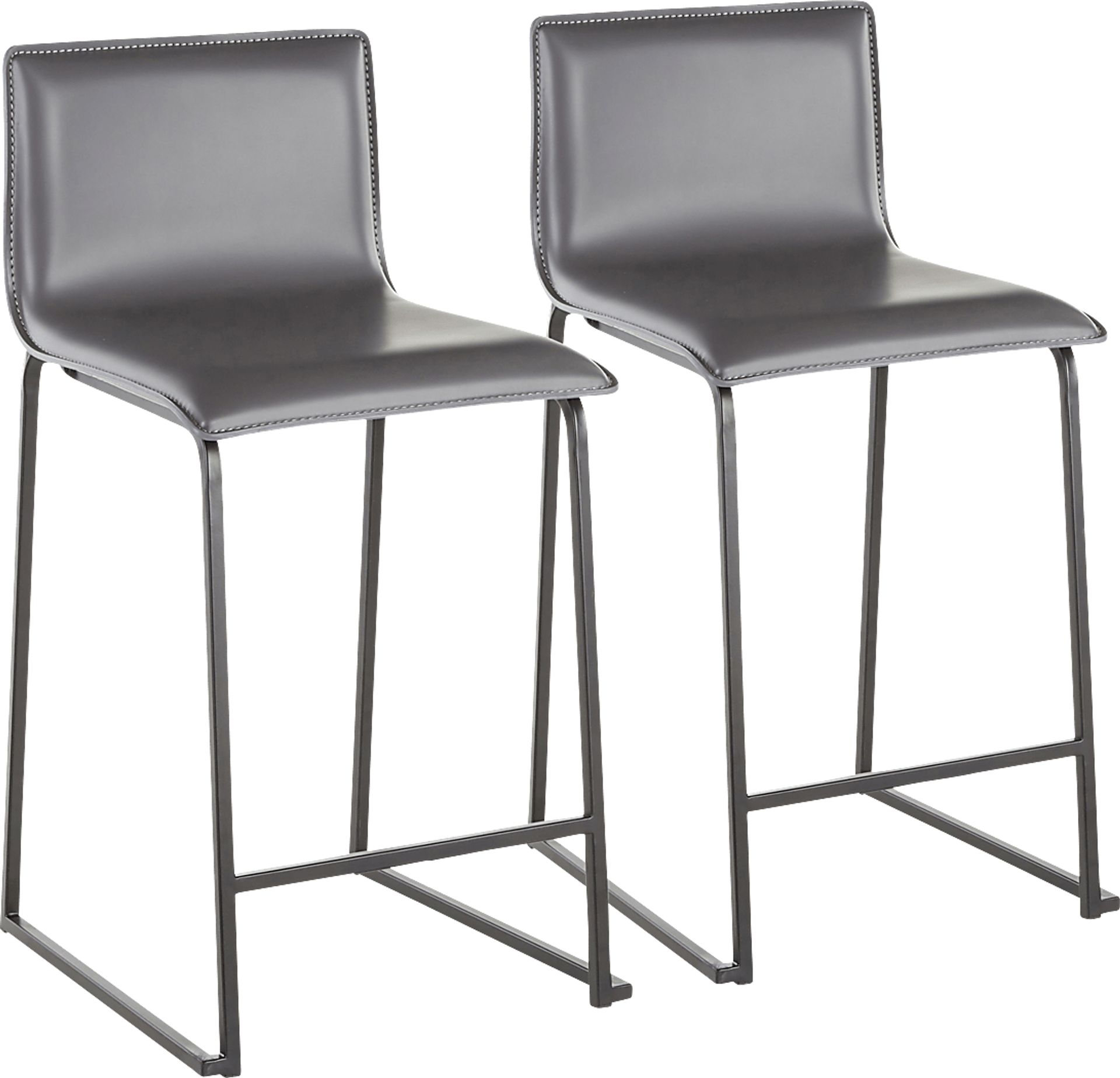 Dannelly Gray Counter Height Stool, Set of 2 - Image 1