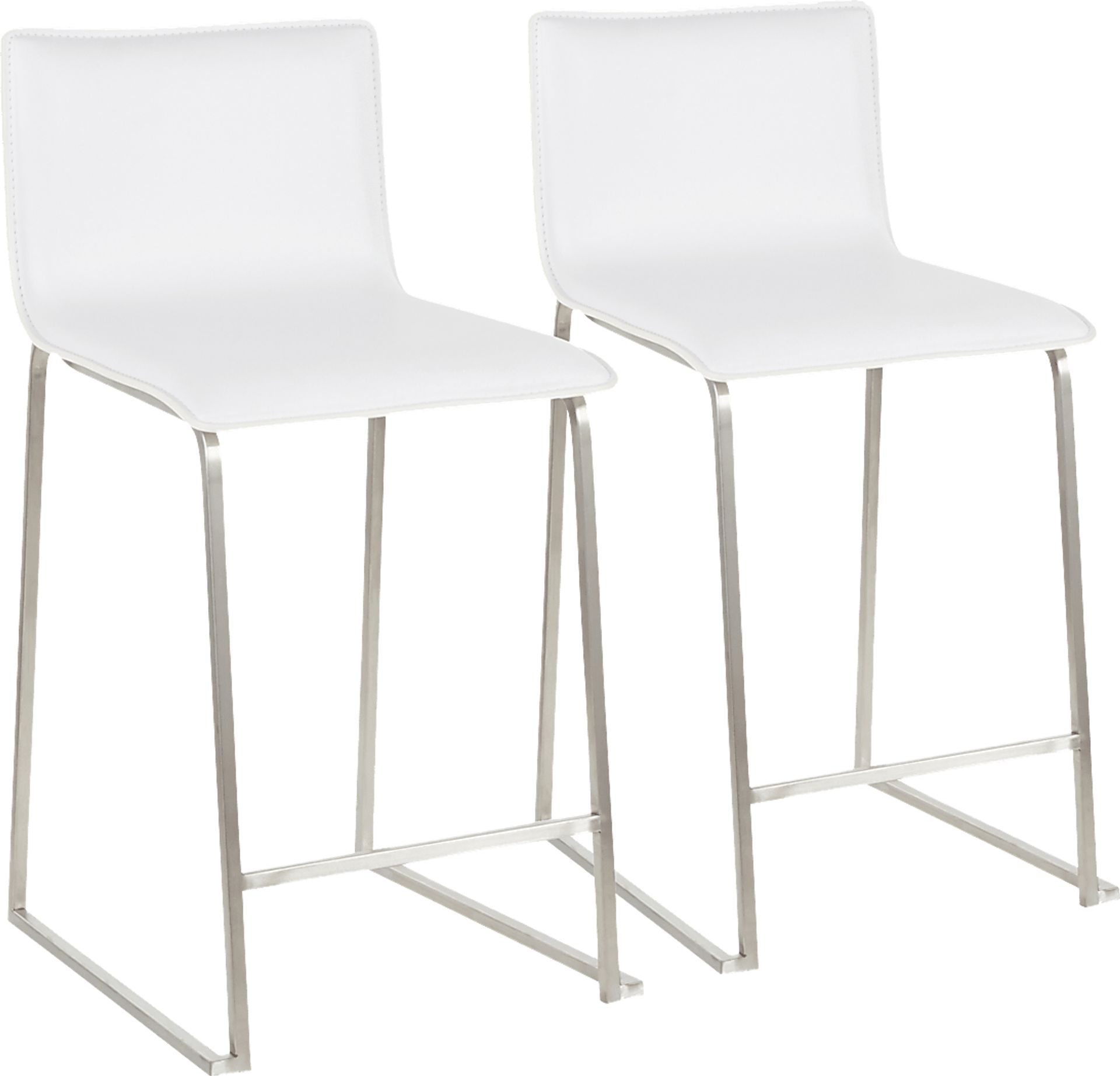 Dannelly Grove White Counter Height Stool, Set of 2 - Image 1