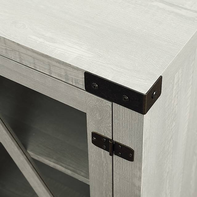 Dannelly Stone 58 in. Console, With Electric Fireplace - Thumbnail - Image 4