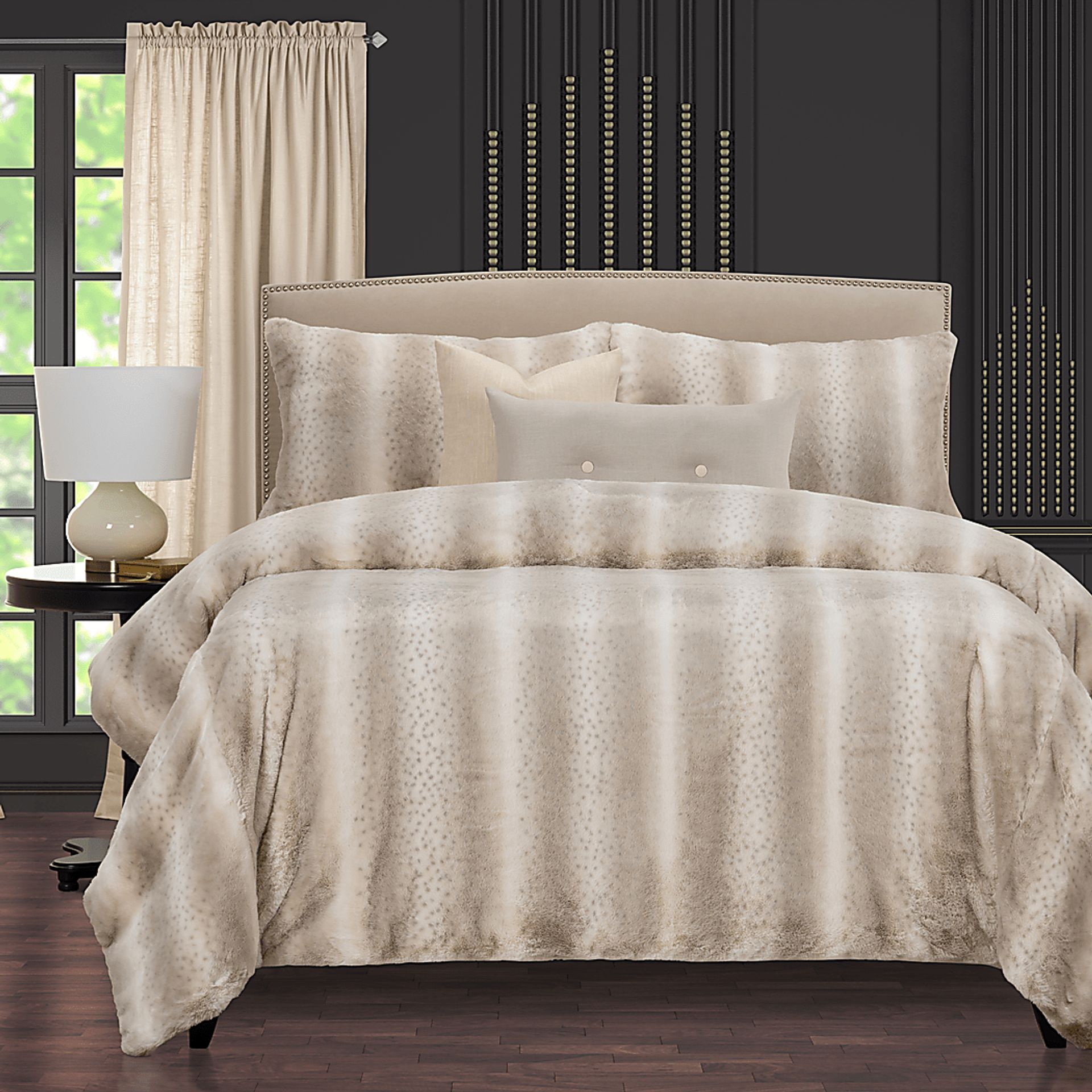 Dannenberg Gray 6pc King Duvet Cover Set - Image 2