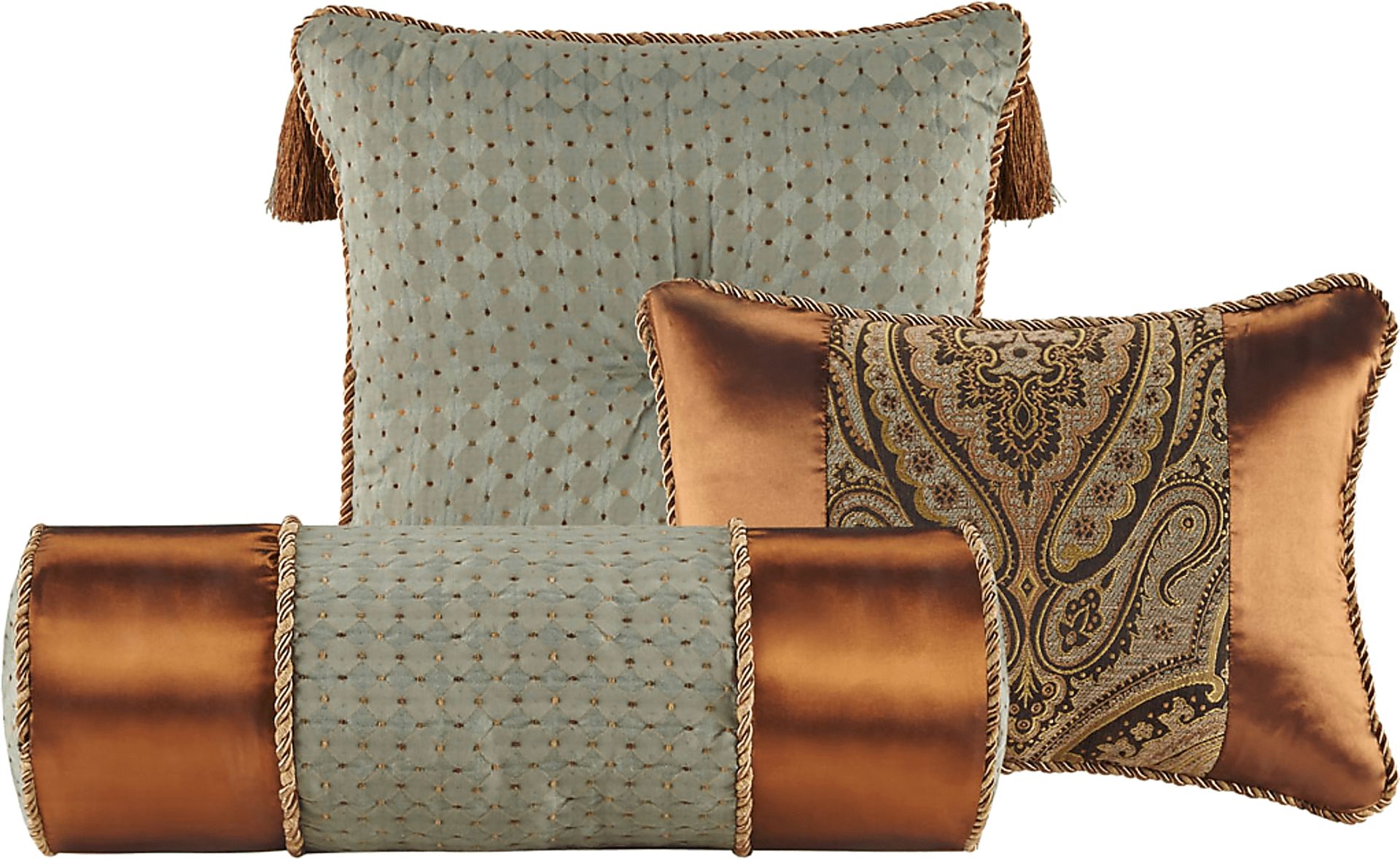 Danom, Brown 10pc King Comforter Set - Image 6